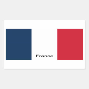 Sticker Rectangulaire Drapeau de la France