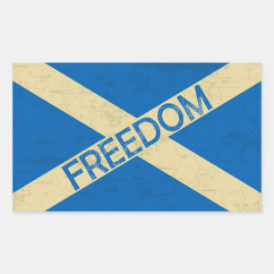 Sticker Rectangulaire Drapeau de la liberté écossaise