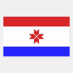 Sticker Rectangulaire Drapeau de la Mordovie