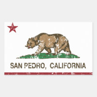 Drapeau de la République de Californie San Pedro