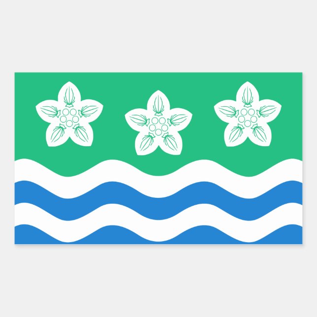 Sticker Rectangulaire Drapeau de l'autocollant rectangulaire Cumberland (Devant)