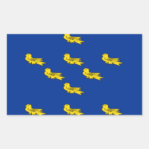 Sticker Rectangulaire Drapeau de l'autocollant rectangulaire Sussex