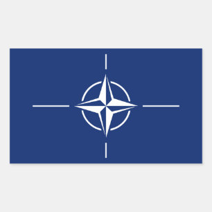 Sticker Rectangulaire Drapeau de l'Otan