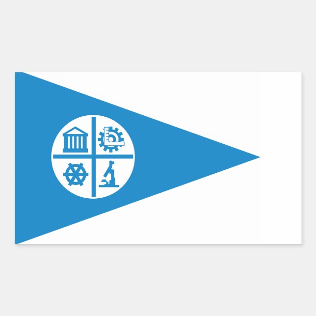 Sticker Rectangulaire Drapeau de Minneapolis (Devant)