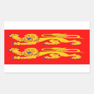 Sticker Rectangulaire Drapeau de Normandie