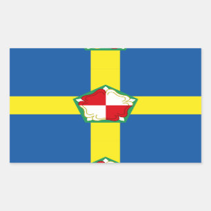 Sticker Rectangulaire Drapeau de Pembrokeshire