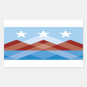 Sticker Rectangulaire Drapeau de Peoria, Arizona