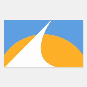 Sticker Rectangulaire Drapeau de Redding, Californie