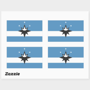 Sticker Rectangulaire Drapeau de Springfield, Missouri