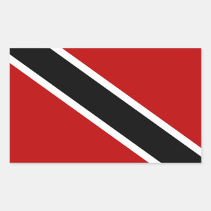 Sticker Rectangulaire Drapeau de Trinité-et-Tobago