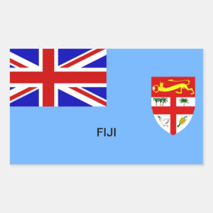Sticker Rectangulaire Drapeau des Fidji