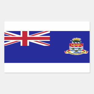 Sticker Rectangulaire Drapeau des îles Caïmans