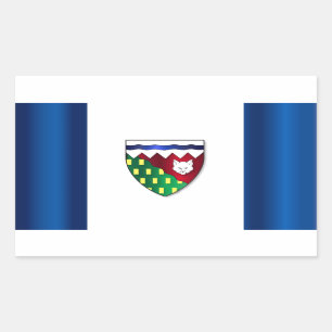 Sticker Rectangulaire drapeau des Territoires du Nord-Ouest