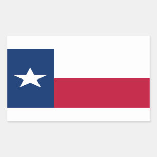 Sticker Rectangulaire Drapeau d'état du Texas