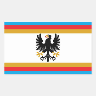 Sticker Rectangulaire Drapeau du Grand-Duché de Prusse orientale