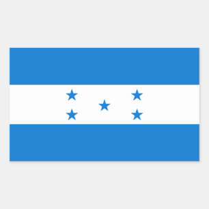 Sticker Rectangulaire Drapeau du Honduras