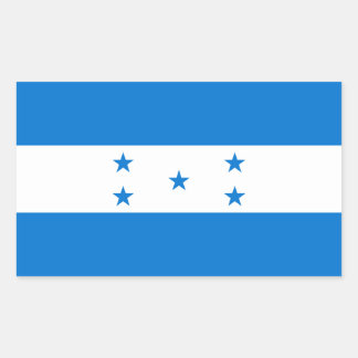 Sticker Rectangulaire Drapeau du Honduras