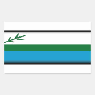 Sticker Rectangulaire Drapeau du Labrador (Canada)