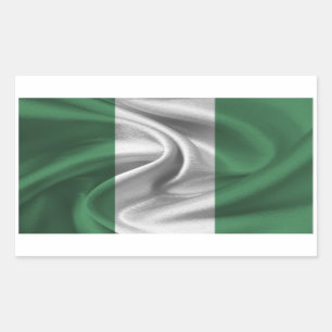 Sticker Rectangulaire Drapeau du Nigéria