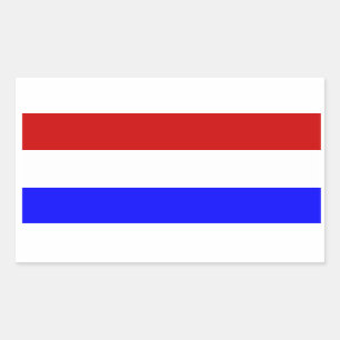 Sticker Rectangulaire Drapeau du Pays-Bas