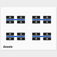 Drapeau du Québec Ligne bleue Fleur de Lys Graphis
