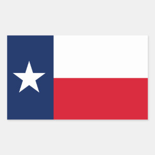 Sticker Rectangulaire Drapeau du Texas