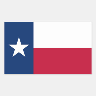 Sticker Rectangulaire Drapeau du Texas