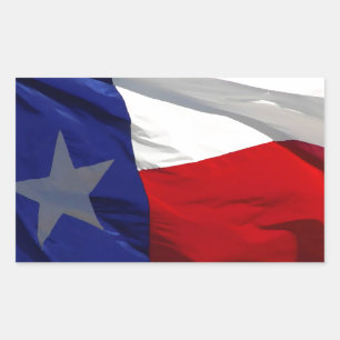 Sticker Rectangulaire Drapeau du Texas Pop Art