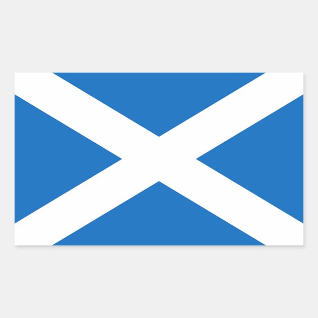 Sticker Rectangulaire Drapeau écossais (Devant)