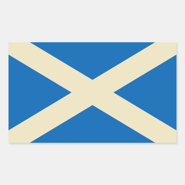 Sticker Rectangulaire Drapeau écossais (Devant)