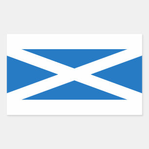 Sticker Rectangulaire Drapeau écossais Saint Andrew’s Cross Sal