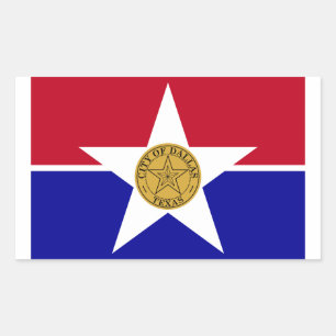 Sticker Rectangulaire Drapeau FOUR Dallas