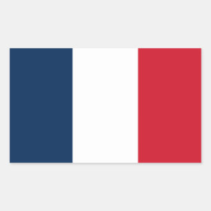 Sticker Rectangulaire Drapeau français
