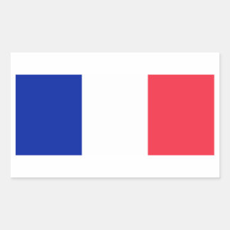 Sticker Rectangulaire Drapeau France