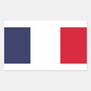 Sticker Rectangulaire Drapeau France