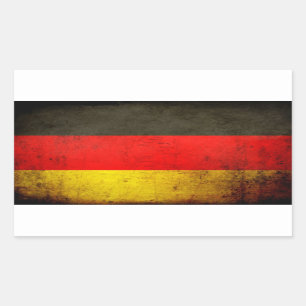 Sticker Rectangulaire Drapeau grunge 1 de l'Allemagne