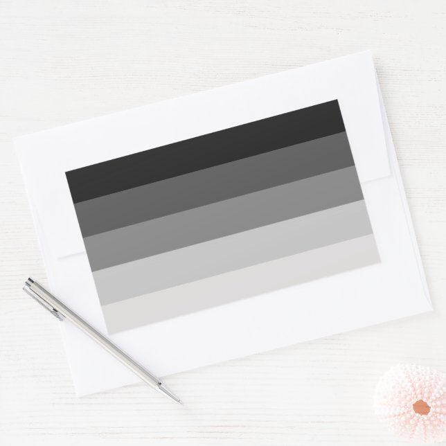 Sticker Rectangulaire Drapeau Hetero Pride, Drapeau Stright Pride (Enveloppe)