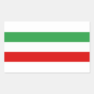 Sticker Rectangulaire Drapeau Iran Tricolor FOUR