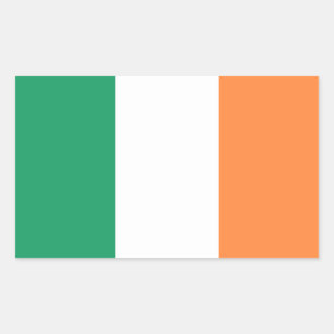 Sticker Rectangulaire Drapeau irlandais