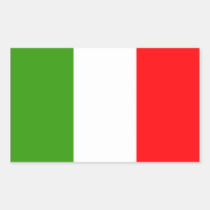 Sticker Rectangulaire Drapeau Italie