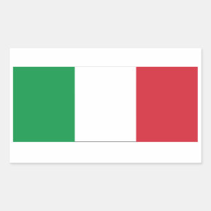 Sticker Rectangulaire Drapeau italien