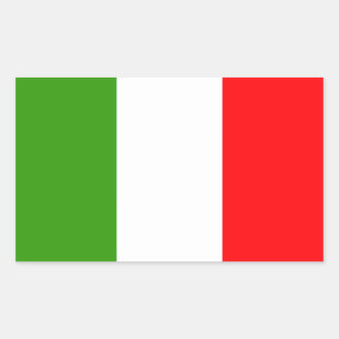 Sticker Rectangulaire Drapeau italien