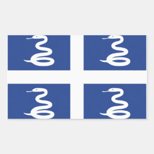 Sticker Rectangulaire Drapeau martiniquais