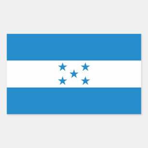 Sticker Rectangulaire Drapeau national du Honduras