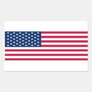 Sticker Rectangulaire Drapeau national FOUR USA