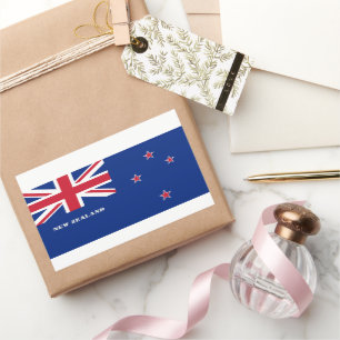 Sticker Rectangulaire Drapeau néo-zélandais