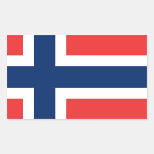 Sticker Rectangulaire Drapeau norvégien