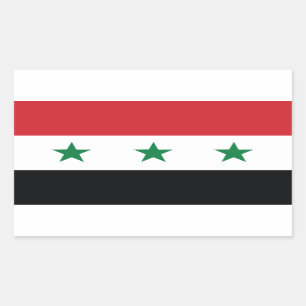 Sticker Rectangulaire Drapeau officiel de l'Irak