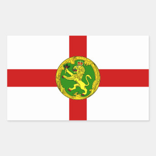 Sticker Rectangulaire Drapeau patriotique d'Aurigny
