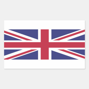 Sticker Rectangulaire Drapeau patriotique du Royaume-Uni